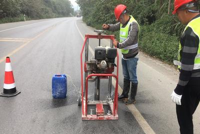興業(yè)石南至城隍大江口公路路面大修工程完成交工檢測